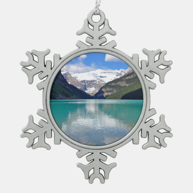 Ornement Flocon De Neige Beau Lake Louise dans Banff (Devant)