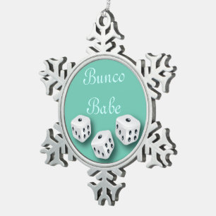 Ornement Flocon De Neige Bébé de Bunco avec le flocon de neige de Noël d