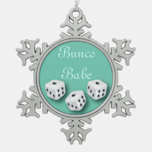Ornement Flocon De Neige Bébé de Bunco avec le flocon de neige de Noël d