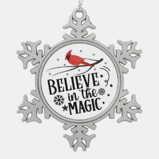 Ornement Flocon De Neige Believe in the Magic