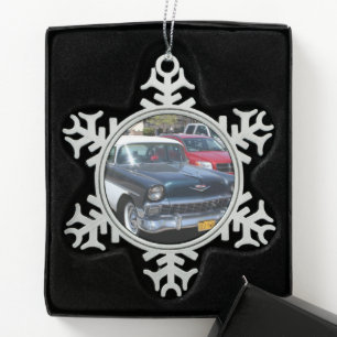 Ornement Flocon De Neige Belle voiture vintage rétro classique US