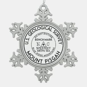 ORNEMENT FLOCON DE NEIGE BENCHMARK MOUNT PISGAH UTILISATION DE LA CAROLINE