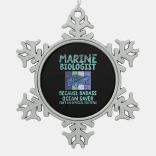 Ornement Flocon De Neige Biologiste marin Biologie marine