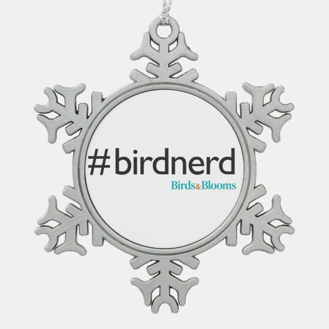 Ornement Flocon De Neige #BirdNerd (Devant)