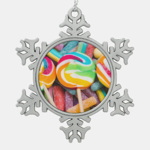 Ornement Flocon De Neige bonbons