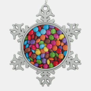 Ornement Flocon De Neige Bonbons sucrés