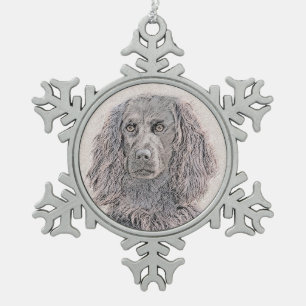 Ornement Flocon De Neige Boykin Peinture Espagnole - Cute Original Chien Ar