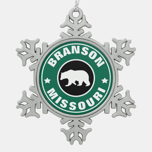 Ornement Flocon De Neige Branson Missouri (Devant)
