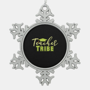 Ornement Flocon De Neige Cadeaux Enseignant Tribu Enseignante