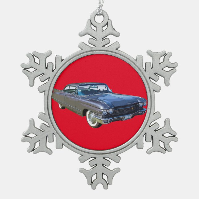 Ornement Flocon De Neige Cadillac Classic Luxury Car 1960 (Devant)