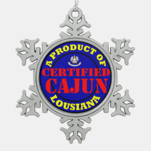 ORNEMENT FLOCON DE NEIGE CAJUN CERTIFIÉ