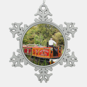 ORNEMENT FLOCON DE NEIGE CANAL NARROWBOATS