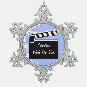 Ornement Flocon De Neige Carte graphique à clapet pour ardoise de film