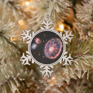 Ornement Flocon De Neige Cartwheel Galaxy, James Webb Télescope Spatial