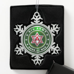 Ornement Flocon De Neige Céramique de la 6e armée
