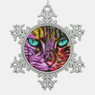 Ornement Flocon De Neige Chat Chaton Conception Artistique