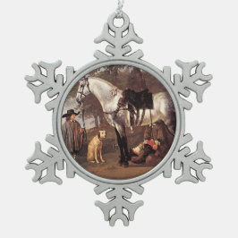 Ornement Flocon De Neige Cheval dans un paysage Aelbert Cuyp