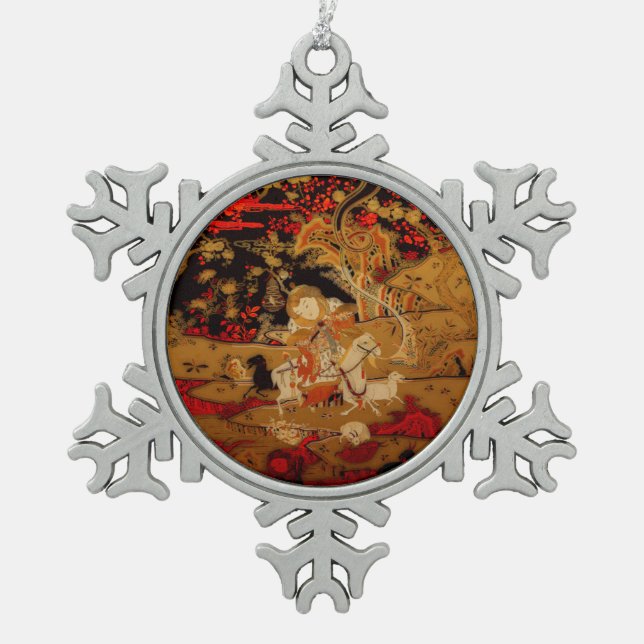 Ornement Flocon De Neige Chèvres chinoises de la nouvelle année (Devant)