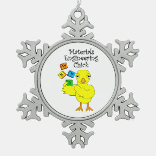Ornement Flocon De Neige Chic d'ingénierie des matériaux
