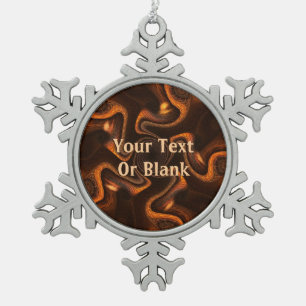 Ornement Flocon De Neige Chocolat mexicain