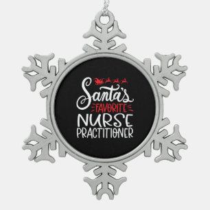 Ornement Flocon De Neige Christmas nurse practitioner