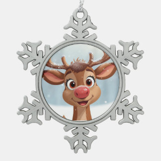 Ornement Flocon De Neige Christmas tree decoration with reindeer