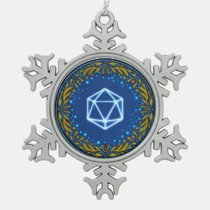 Ornement Flocon De Neige Ciels étoilés D20