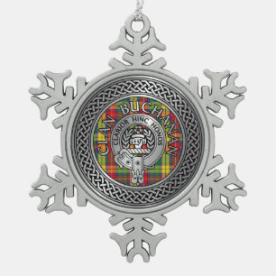 Ornement Flocon De Neige Clan Buchanan Crest & Tartan
