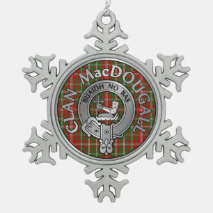 Ornement Flocon De Neige Clan MacDougall Crest & Tartan