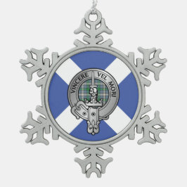 Ornement Flocon De Neige Clan MacDowall Crest & Tartan