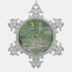 Ornement Flocon De Neige Claude Monet Pont Japonais Nymphéa Art