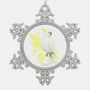 Ornement Flocon De Neige Cockatoo à pois de soufre