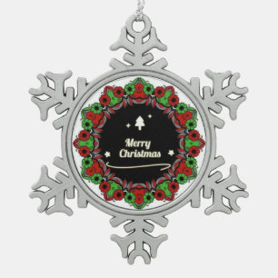 Ornement Flocon De Neige conceptions de mandala de Joyeux Noël