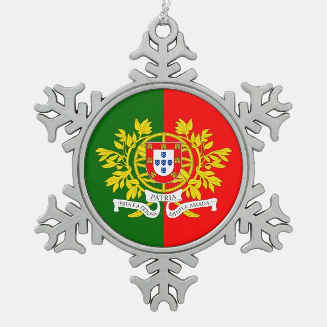 Ornement Flocon De Neige conceptions portugaises  (Devant)