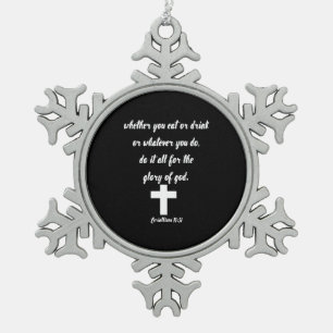 Ornement Flocon De Neige Corinthiens 10:31