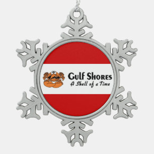 Ornement Flocon De Neige Côte du Golfe Crabe de l'Alabama