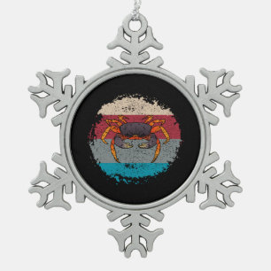 Ornement Flocon De Neige Crabe du crabe Rétro