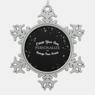 Ornement Flocon De Neige Créer une personnalisation personnalisée