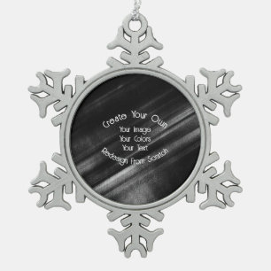 Ornement Flocon De Neige Créez votre propre