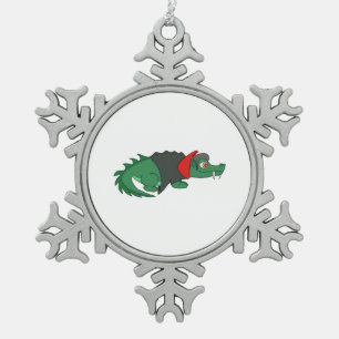 Ornement Flocon De Neige Crocodile de Vampire