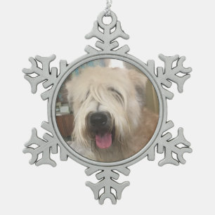 Ornement Flocon De Neige Cute dog photo