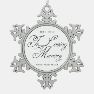 Ornement Flocon De Neige Dans Love Mémoire Ornament Garde