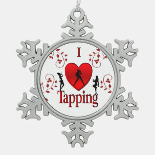 Ornement Flocon De Neige Danse I Heart Tap