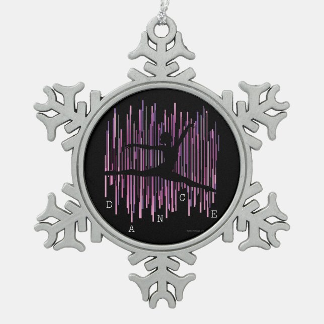 Ornement Flocon De Neige Danseuse de ligne (v4) (Devant)