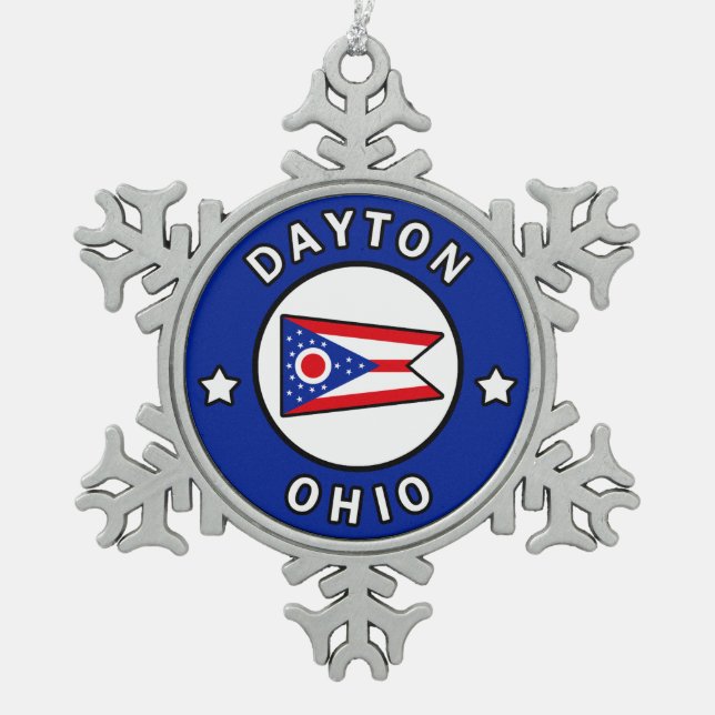 Ornement Flocon De Neige Dayton Ohio (Devant)