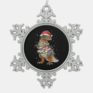 Ornement Flocon De Neige Dinosaur T-rex Arbre Sweat de Noël Xmas Dino