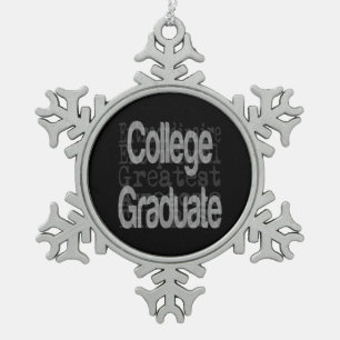 Ornement Flocon De Neige Diplômé du Collège Extraordinaire