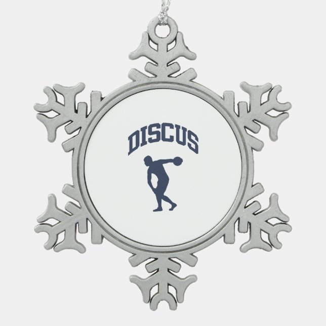 Ornement Flocon De Neige Disque (Devant)