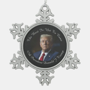Ornement Flocon De Neige Donald Trump Le Meilleur Est Encore À Venir Orneme