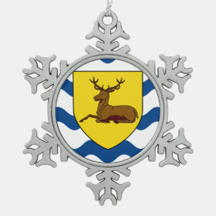 Ornement Flocon De Neige Drapeau du Hertfordshire